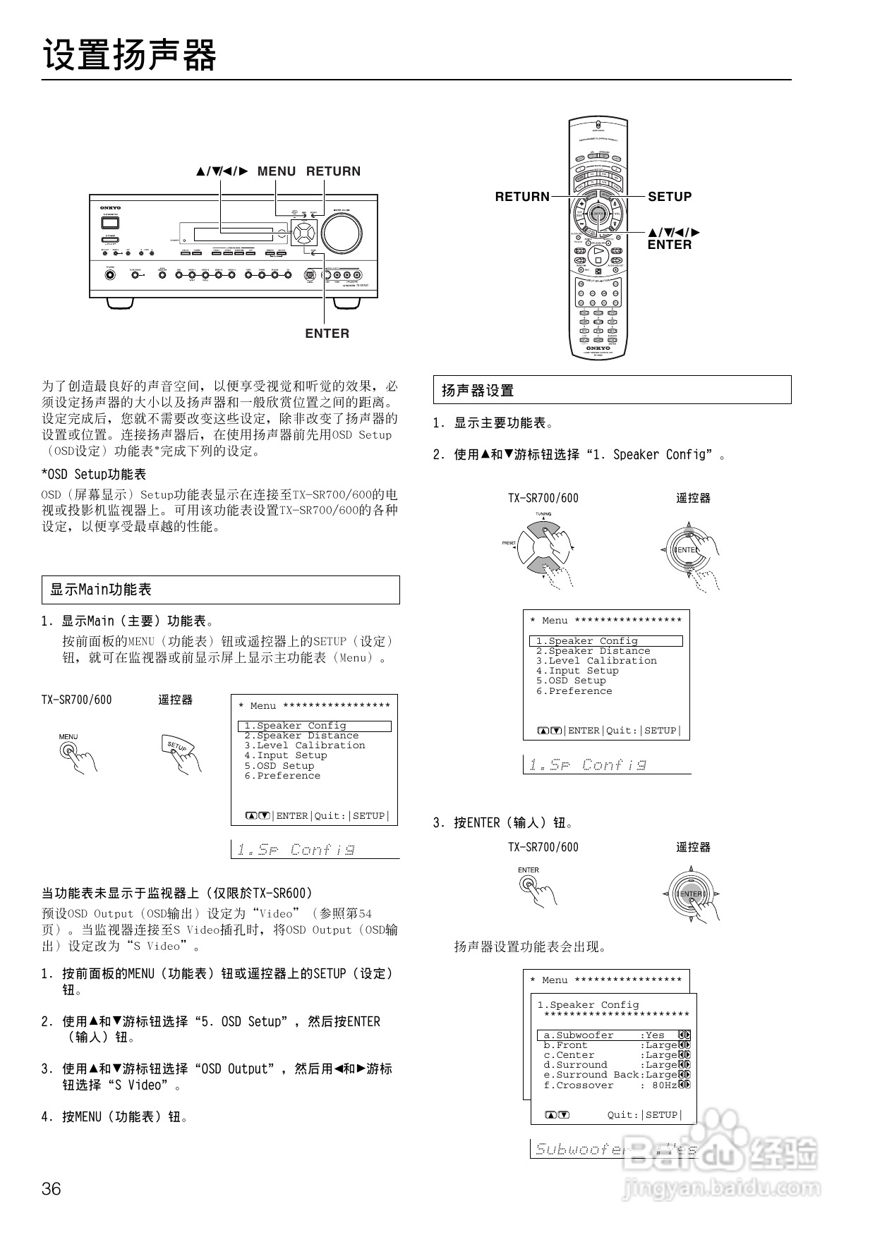 安桥AV接收机TX-SR600型使用说明书:[2]