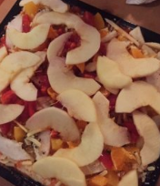 芝士椰油底薄饼水果挞比萨的做法