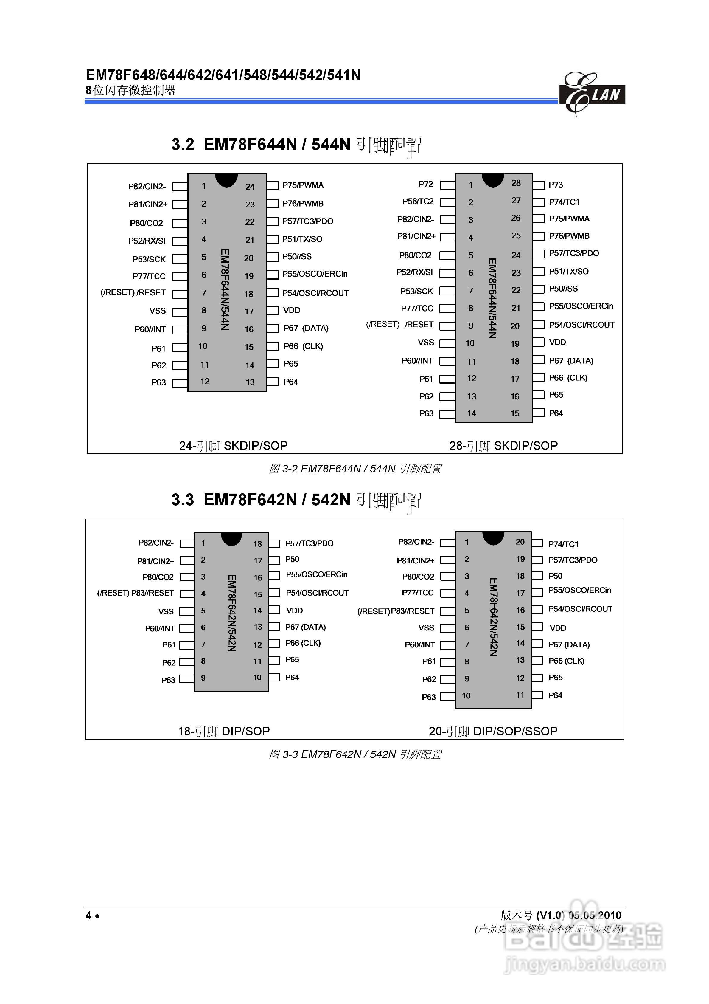 EM78F 8位闪存微控制器说明书:[2]