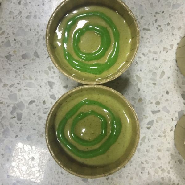 抹茶拉花杯子戚风