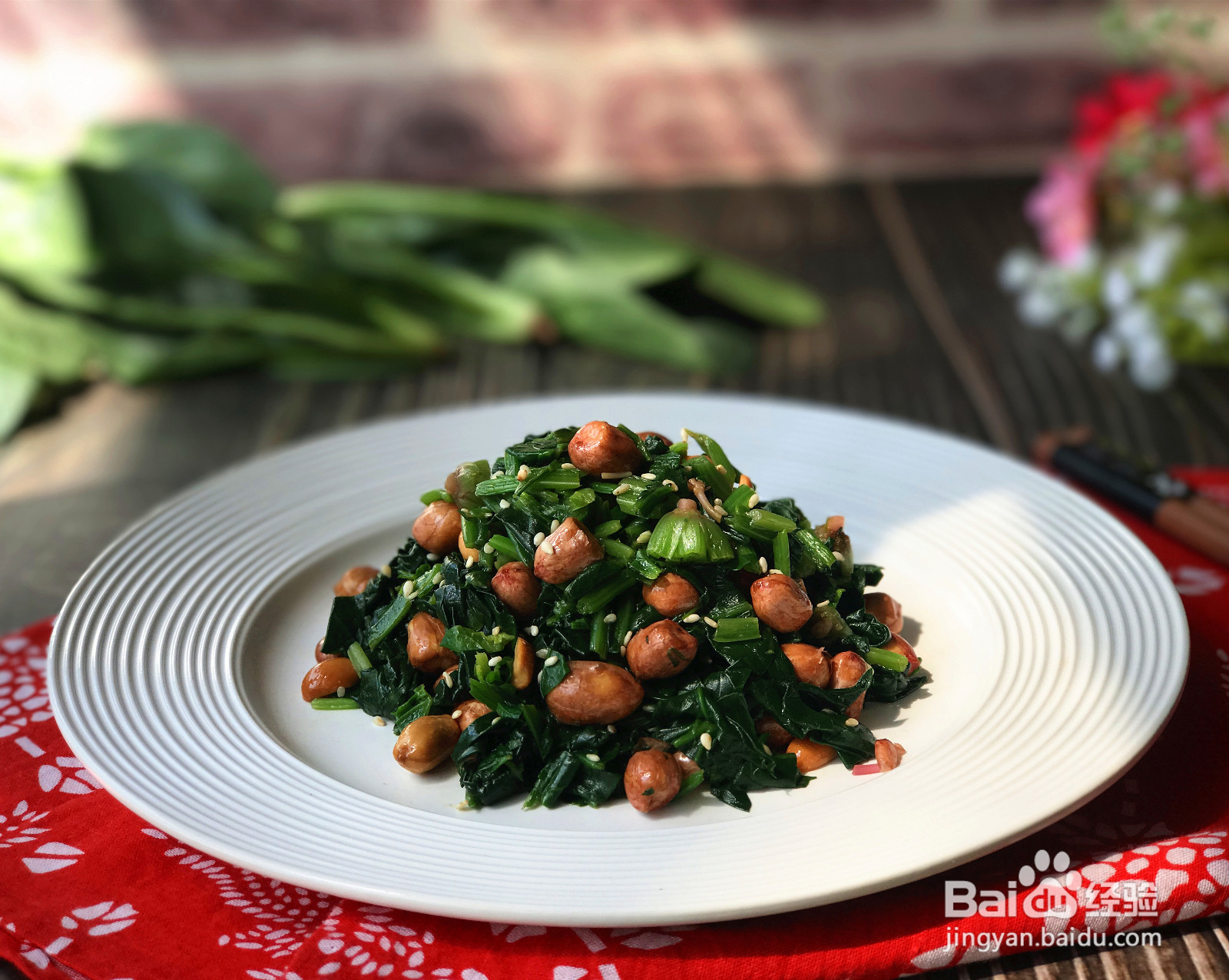 凉拌菠菜的做法