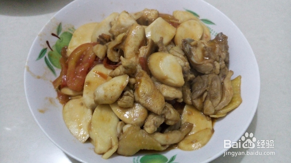 杏鲍菇炒鸡腿肉