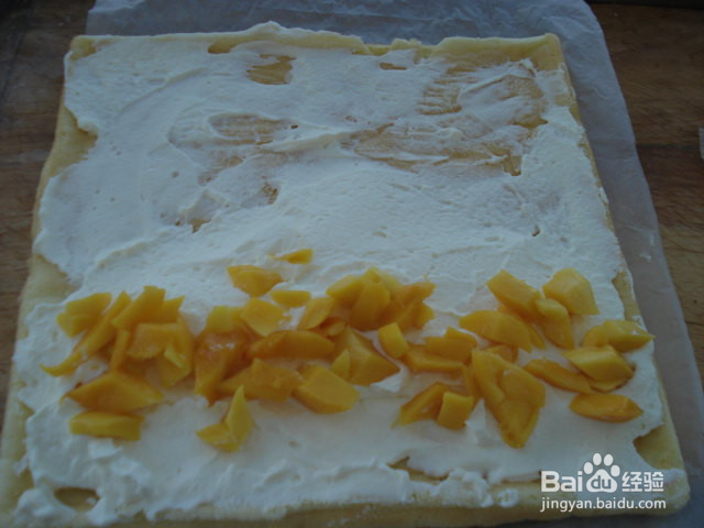 芒果蛋糕卷的做法