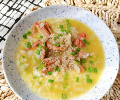 蟹黄粥的做法