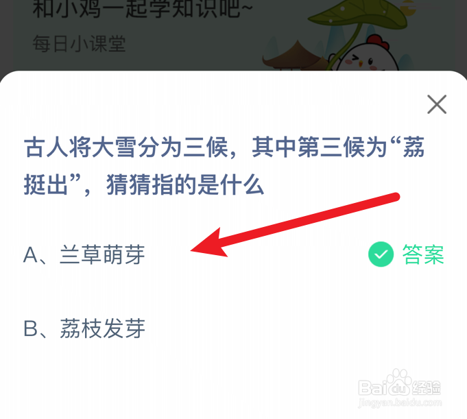 蚂蚁庄园小课堂“荔挺出”指的是什么?