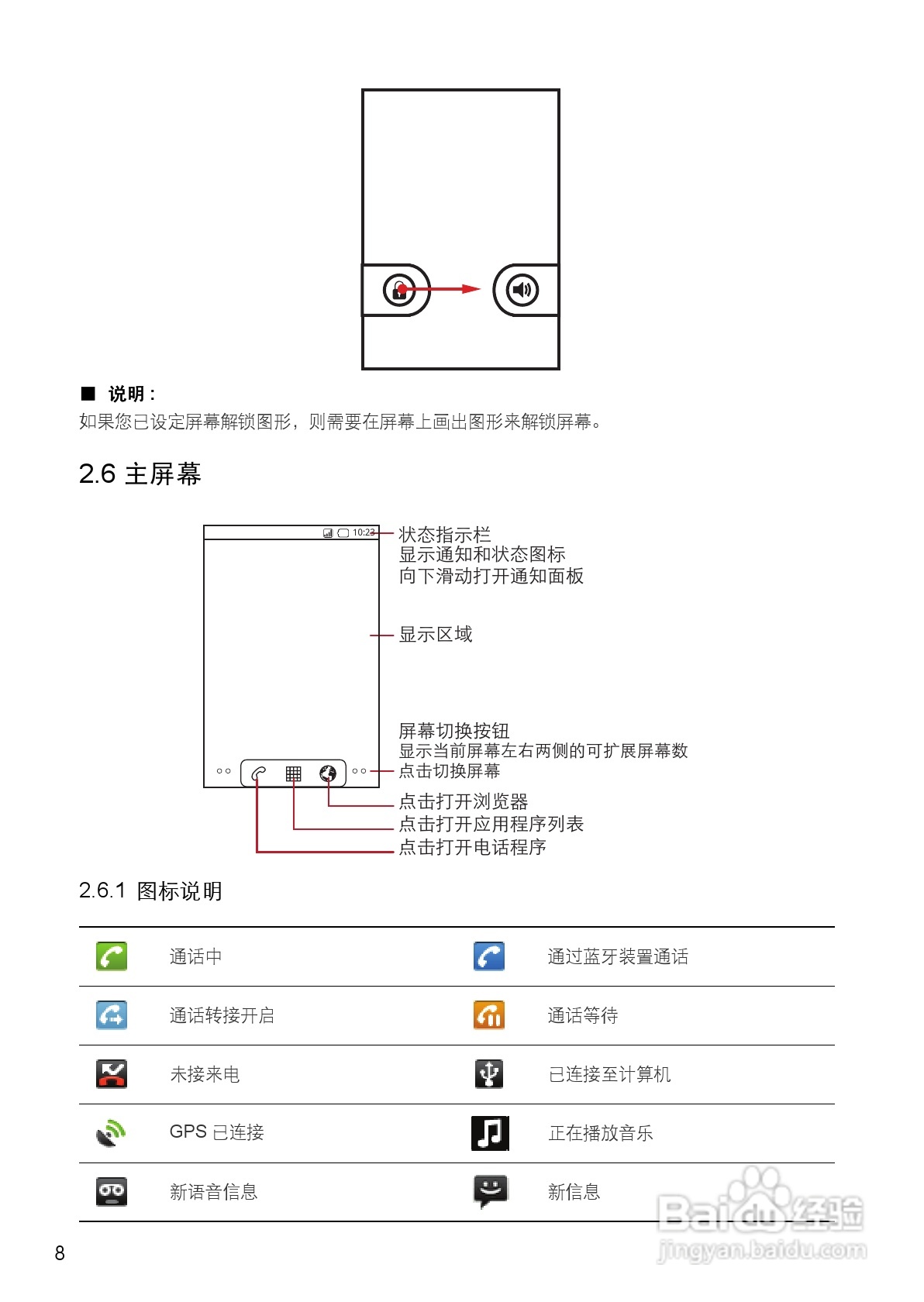 华为手机U8800型使用说明书:[1]