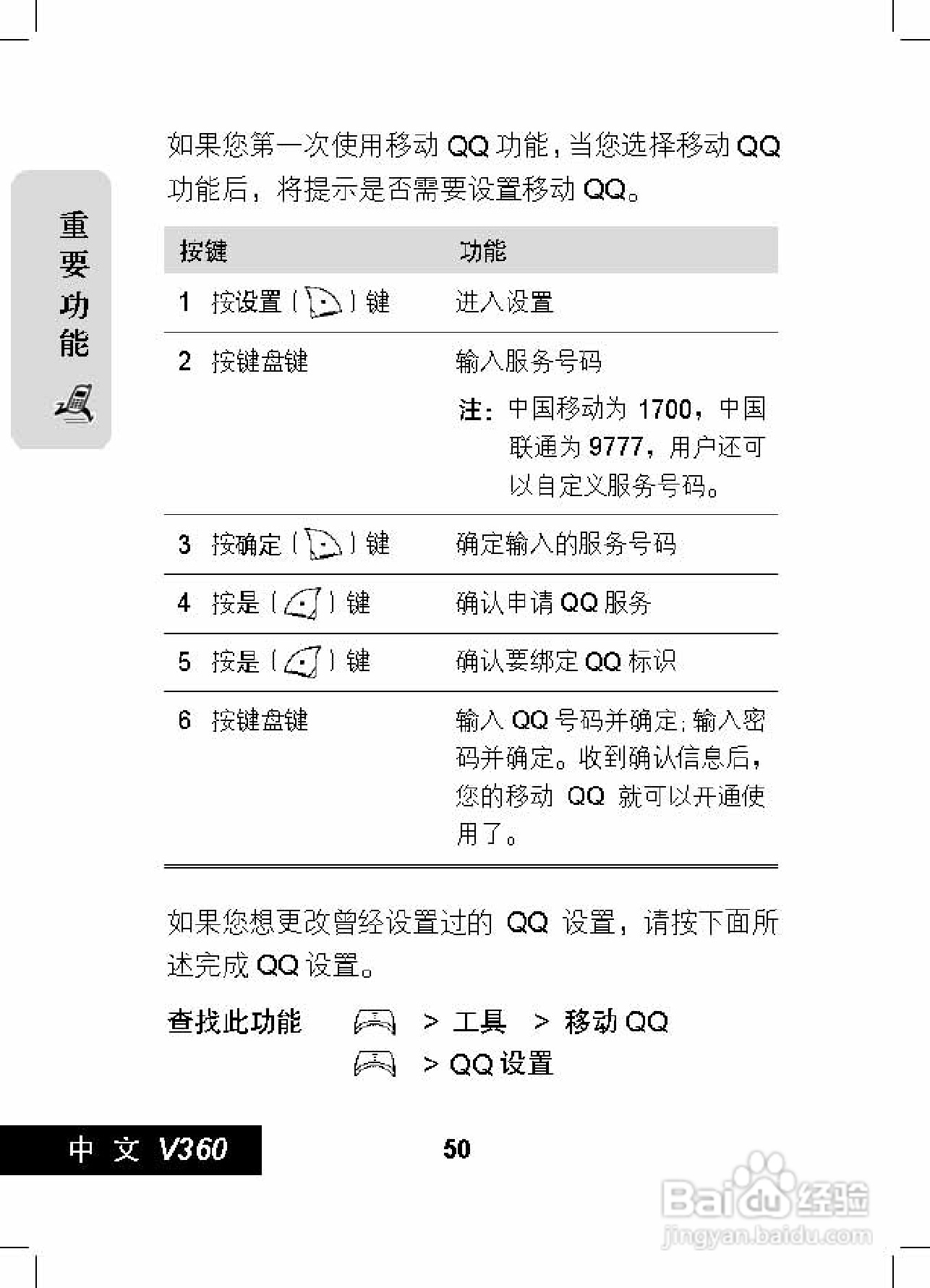 摩托罗拉V360手机使用说明书:[6]