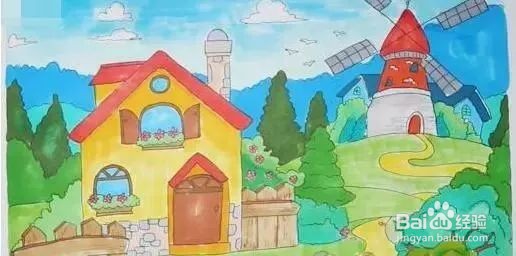建筑篇——简单的房子简笔画教程