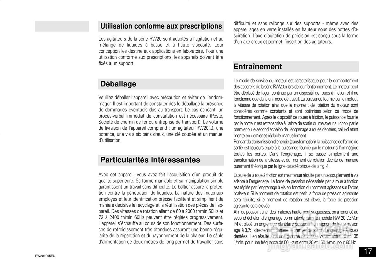 IKA RW 20 DZM.n 顶置式机械搅拌器使用说明书:[2]