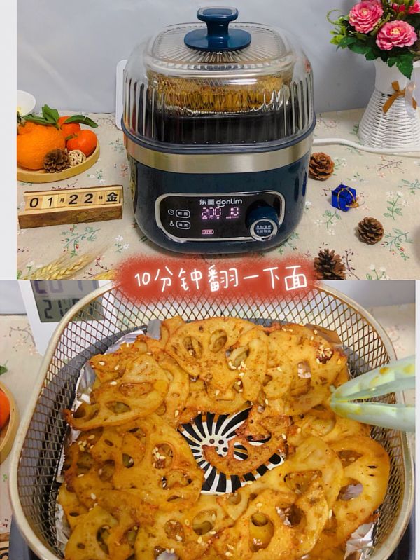 香辣空气炸莲藕