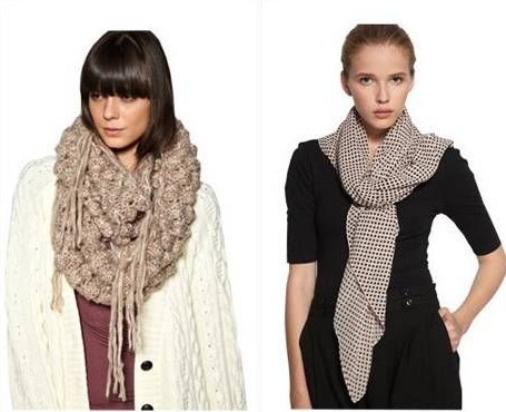 怎样用长款围巾掩饰臃肿