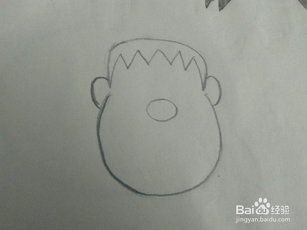 机器猫里的胖虎怎么画