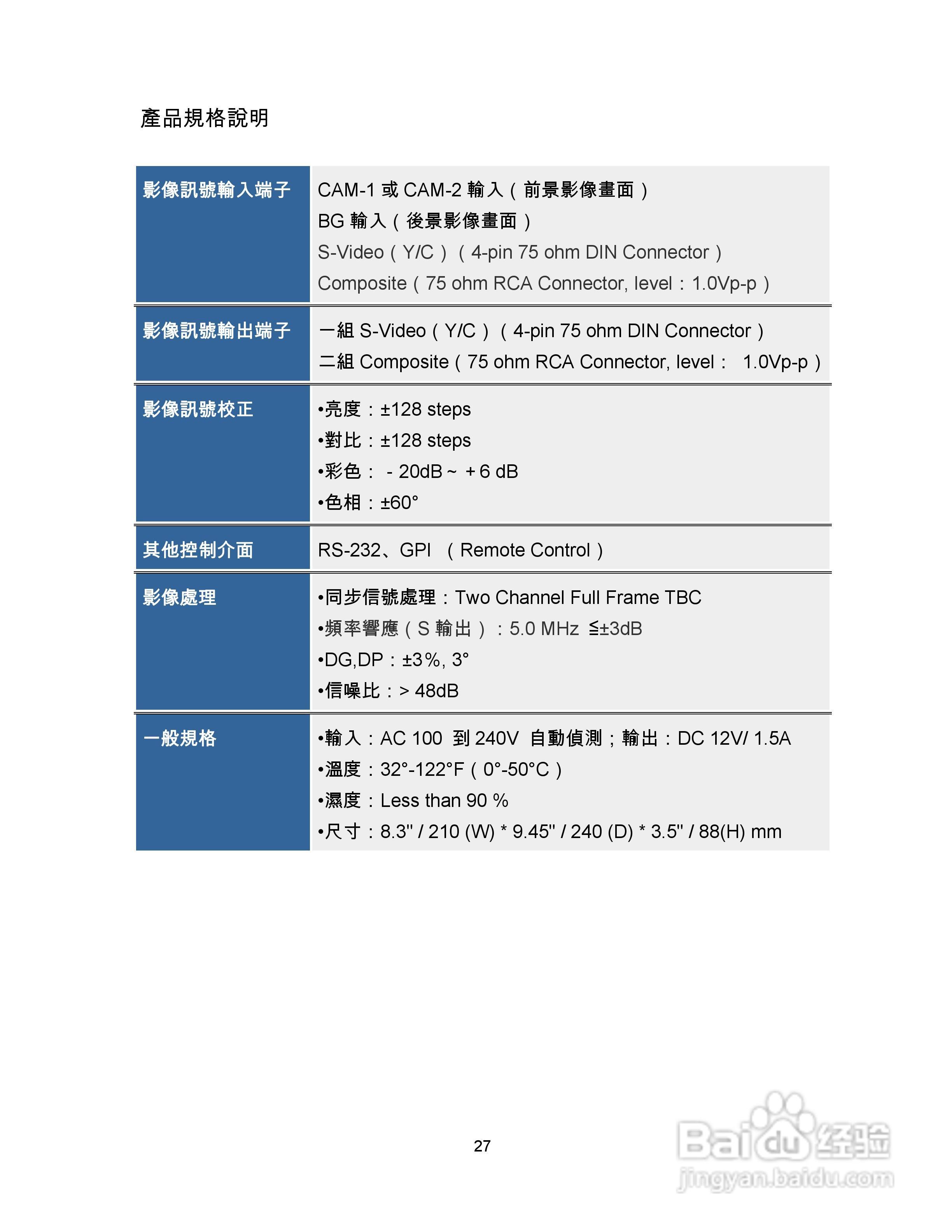 DVK-100抠像机操作手册:[3]