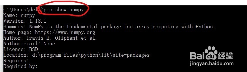 python自定义安装目录下用pip安装库,安装numpy