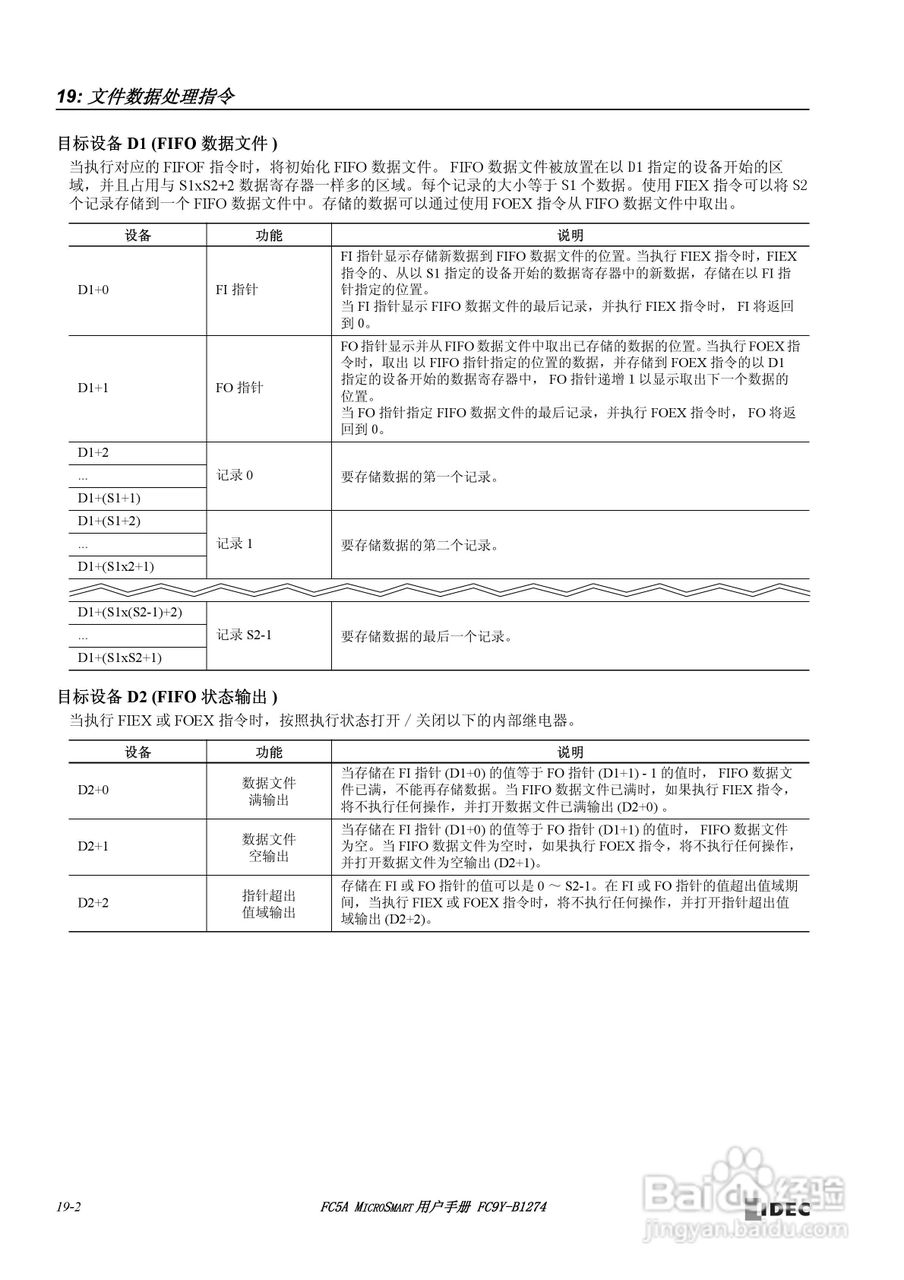 FC5A型可编程控制器_显示器使用说明书:[23]