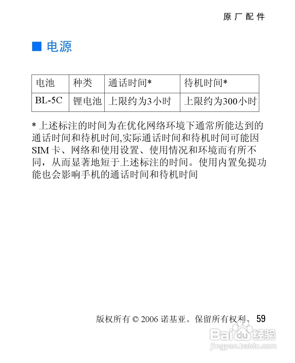 诺基亚2610手机使用说明书:[6]