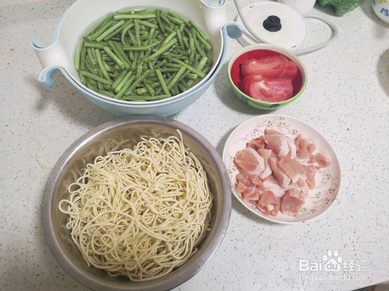 豆角焖面的做法