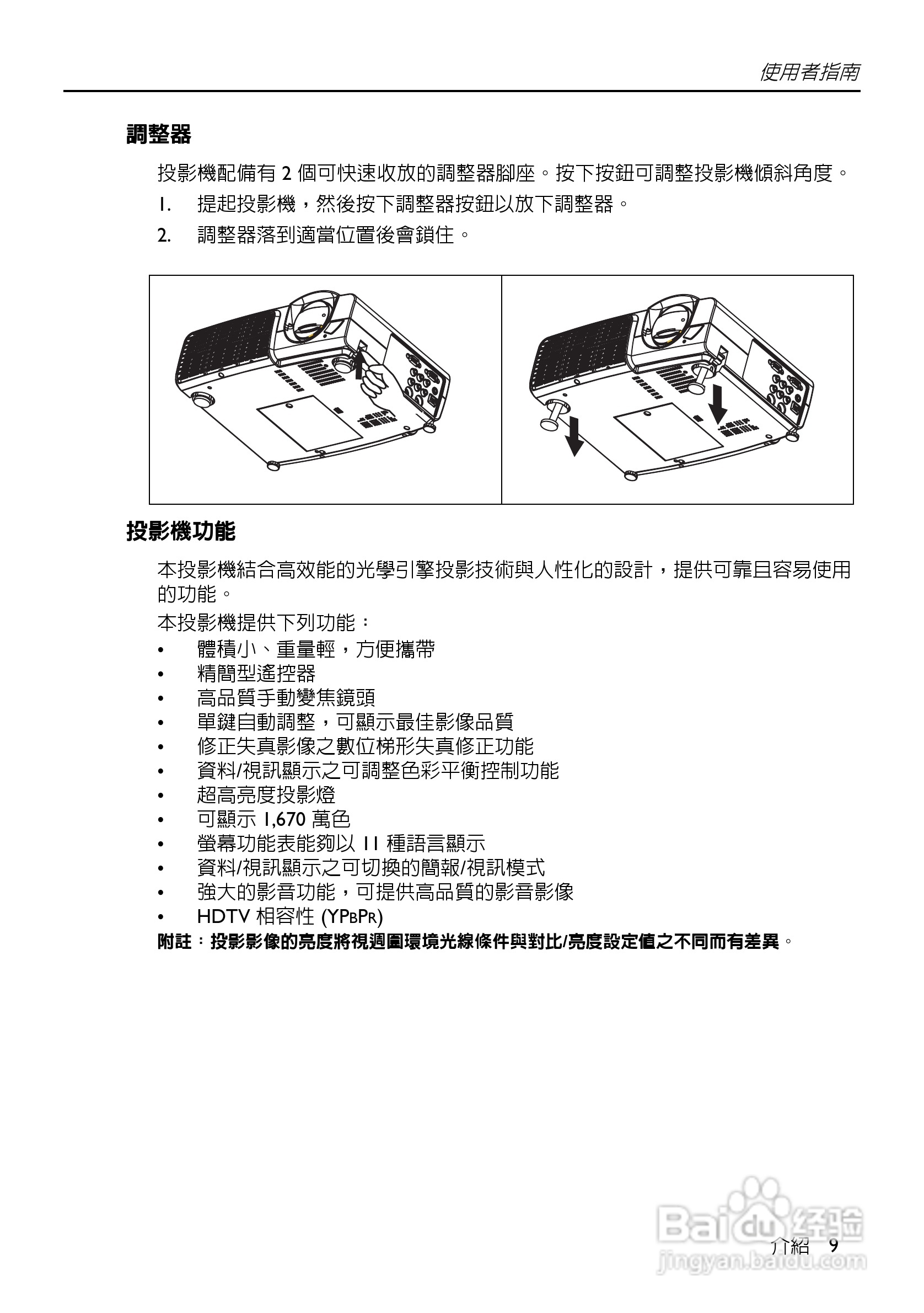 HP VP6100系列数位投影机使用手册:[1]