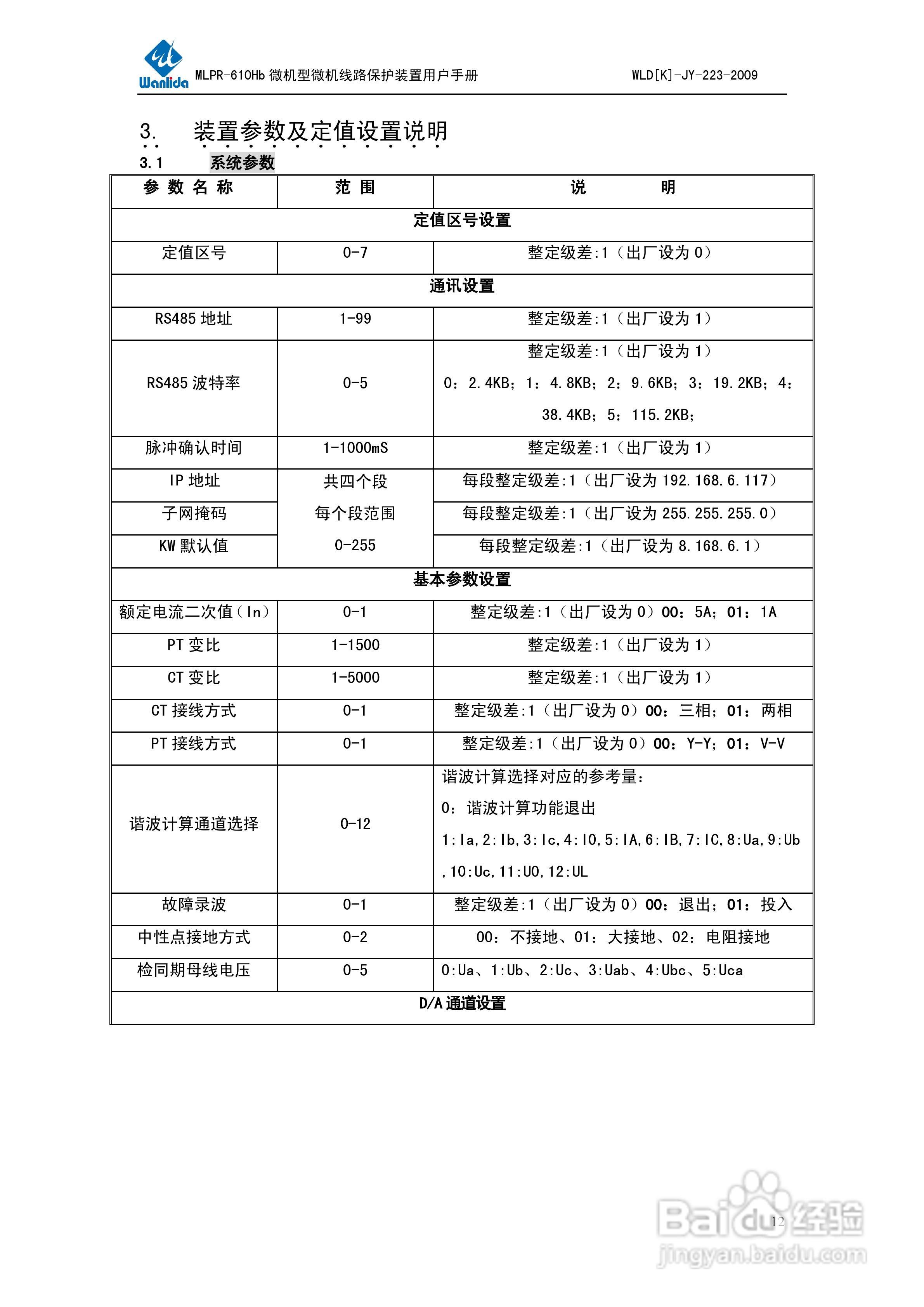 MLPR-610Hb微机型线路保护测控装置用户手册:[2]