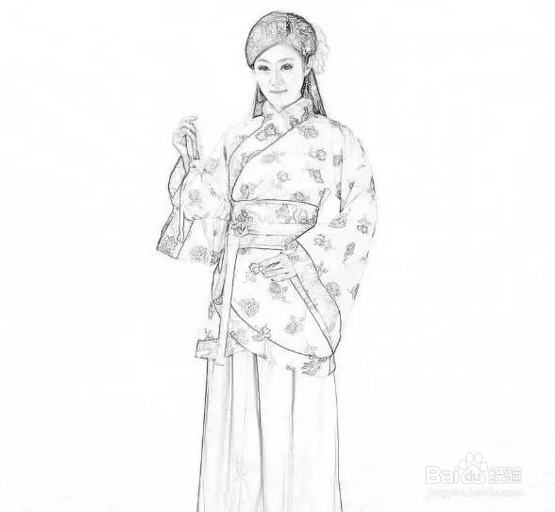 PS修人物图为工笔画技巧