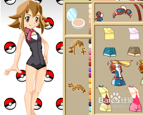 神奇宝贝之打扮小霞小游戏攻略