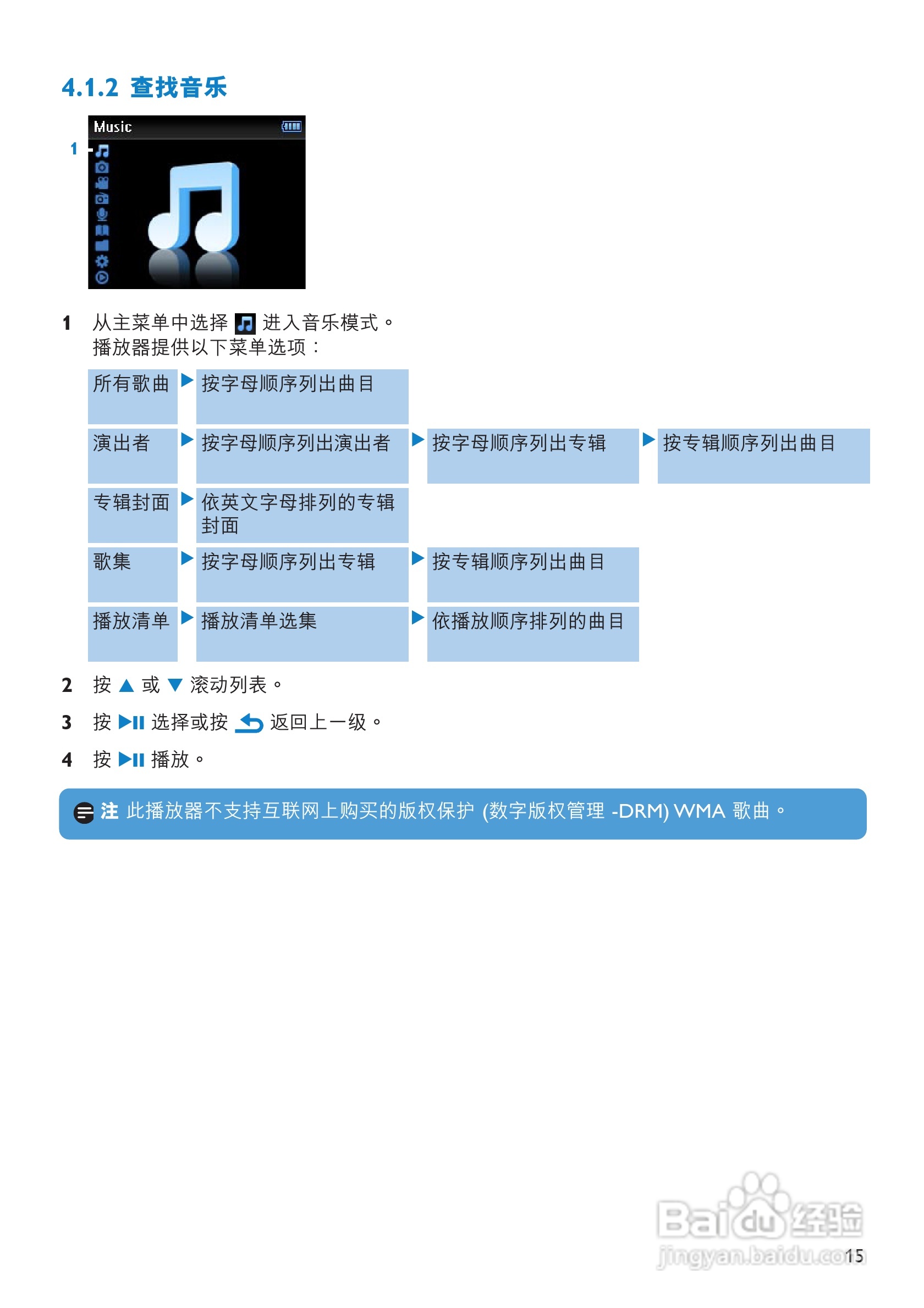 飞利浦SA3215便携式视频播放机使用说明书:[2]