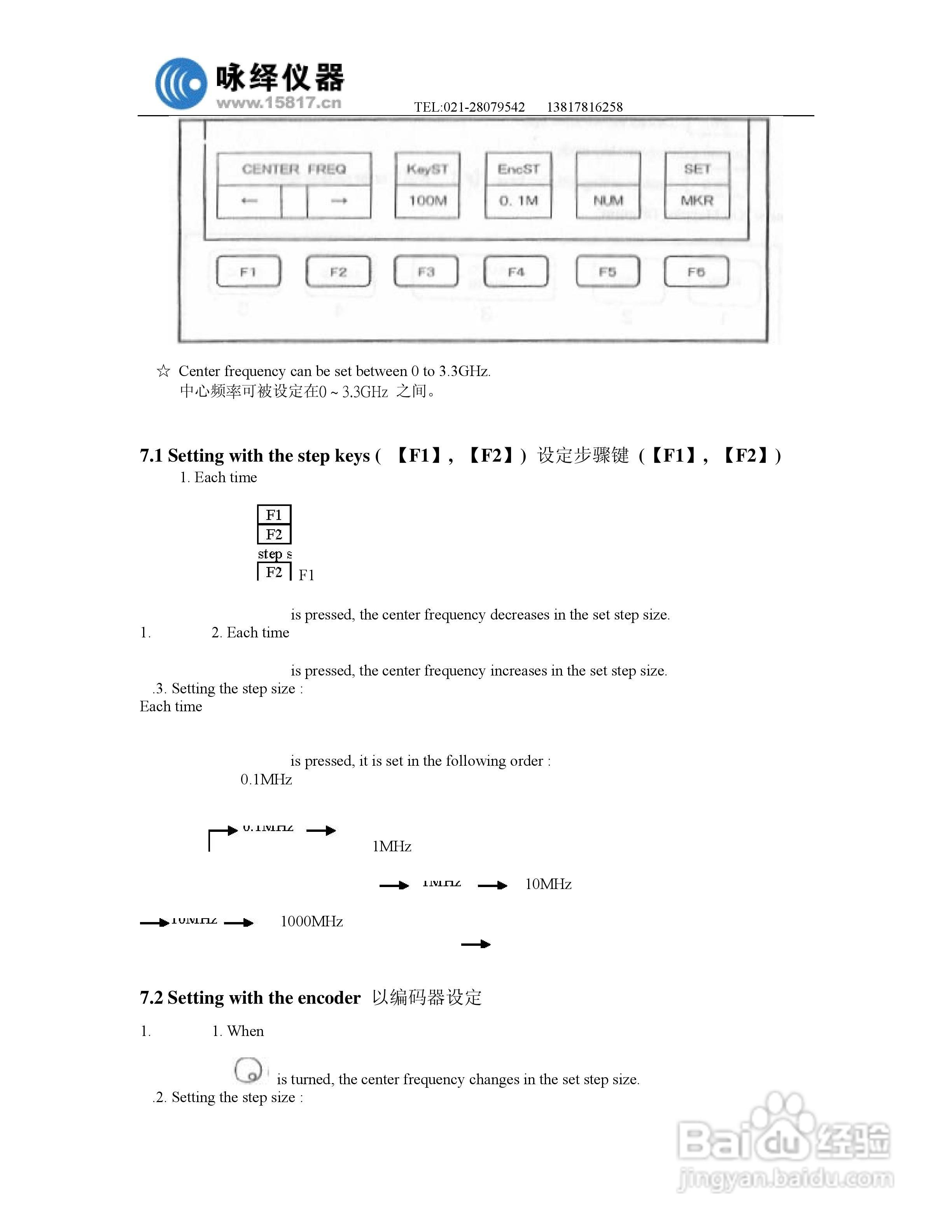 迈克尼斯MSA338频谱分析仪说明书:[3]