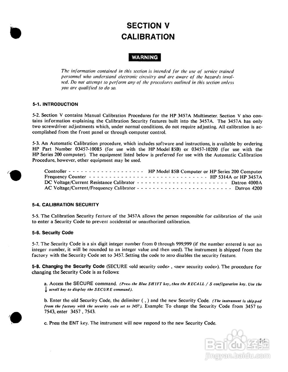 HP 3457A 万用表用户使用手册:[13]