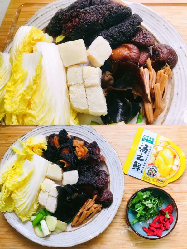 鲜汤海参杂蔬锅