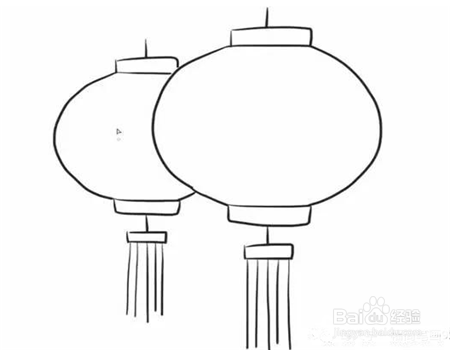 教你画灯笼的简笔画