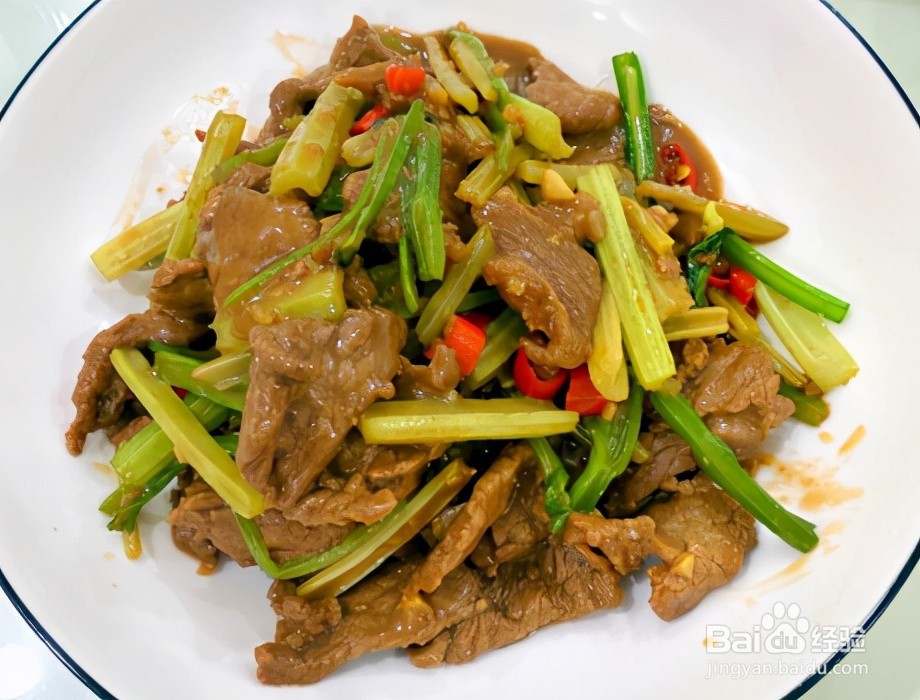 小炒牛肉的做法