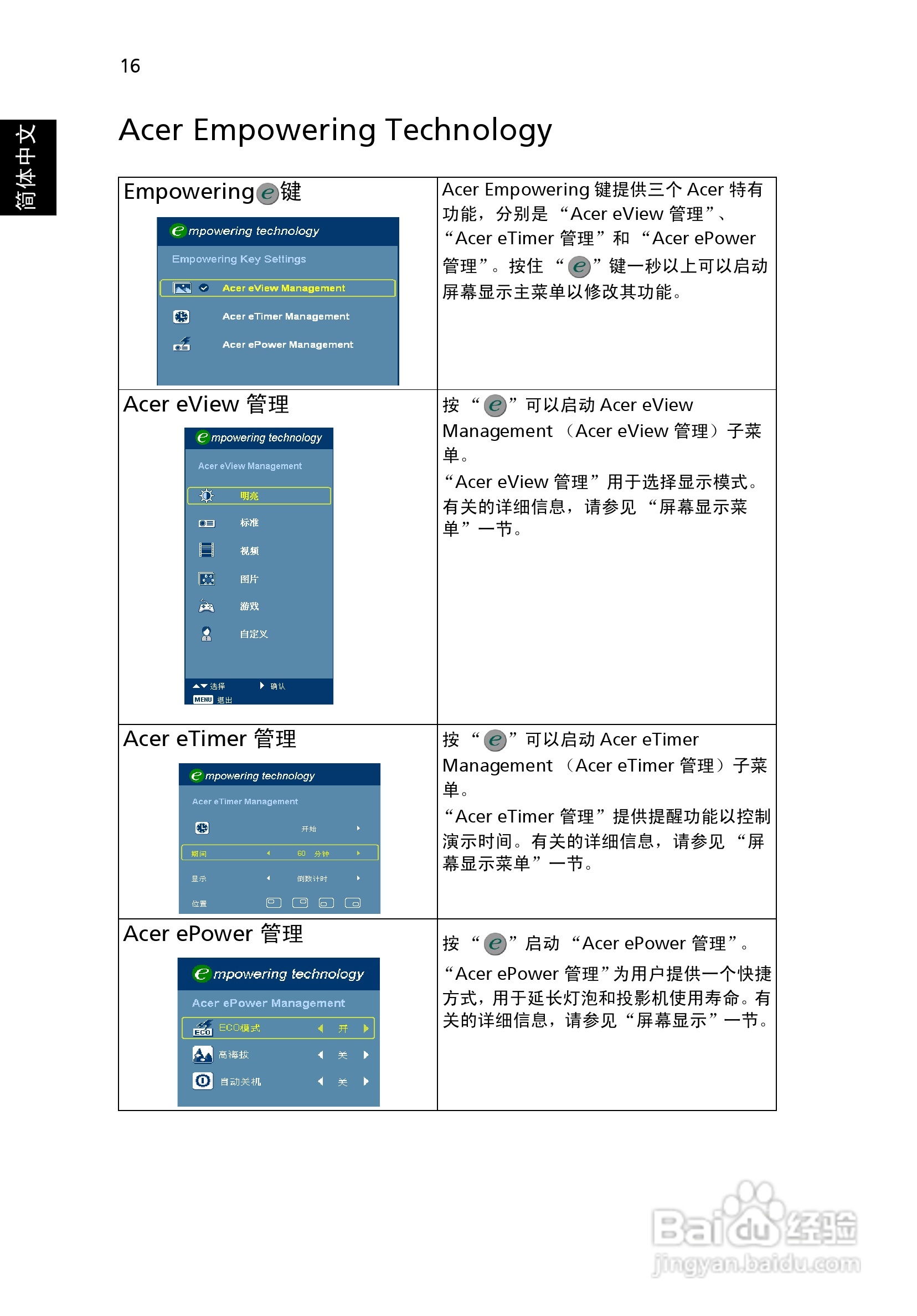 Acer投影机X1261说明书:[3]
