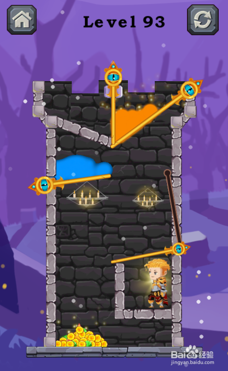 Gold Hero Rescue的Level 93怎样通过