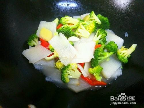 清炒山药西兰花