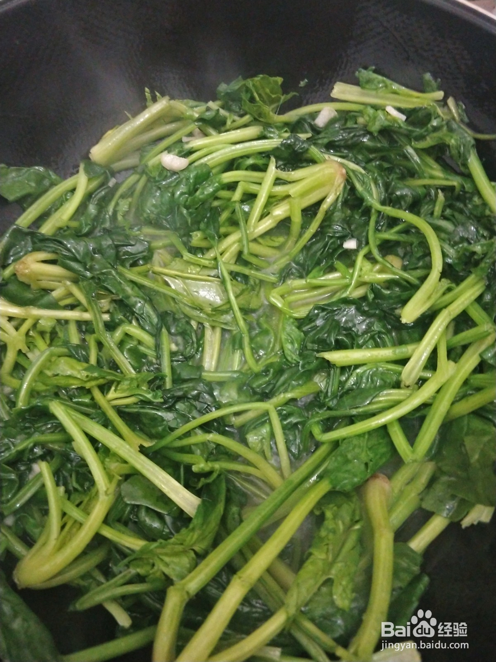 蒜泥菠菜的烧法