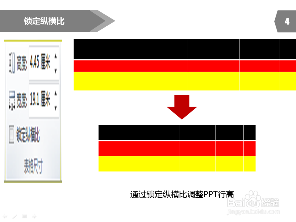 PPT制作教程：[28]PPT表格行高调整