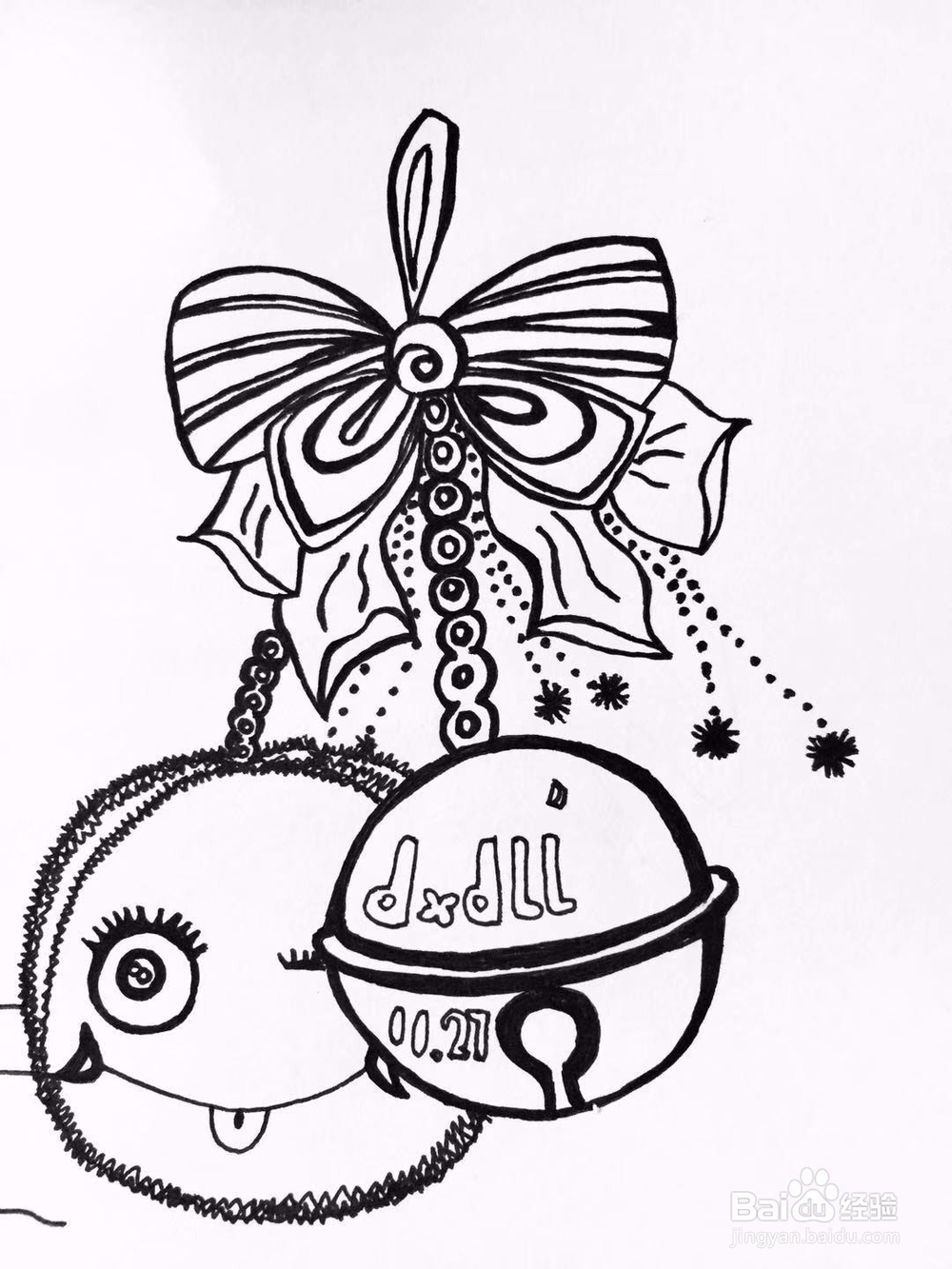 茉莉蜡笔手绘之挂饰