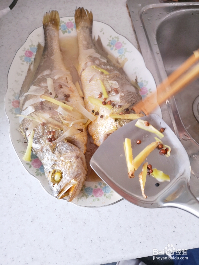 吃光光的清蒸黄花鱼