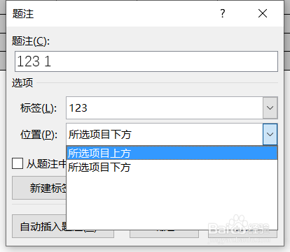 怎么在word 中自动添加题注
