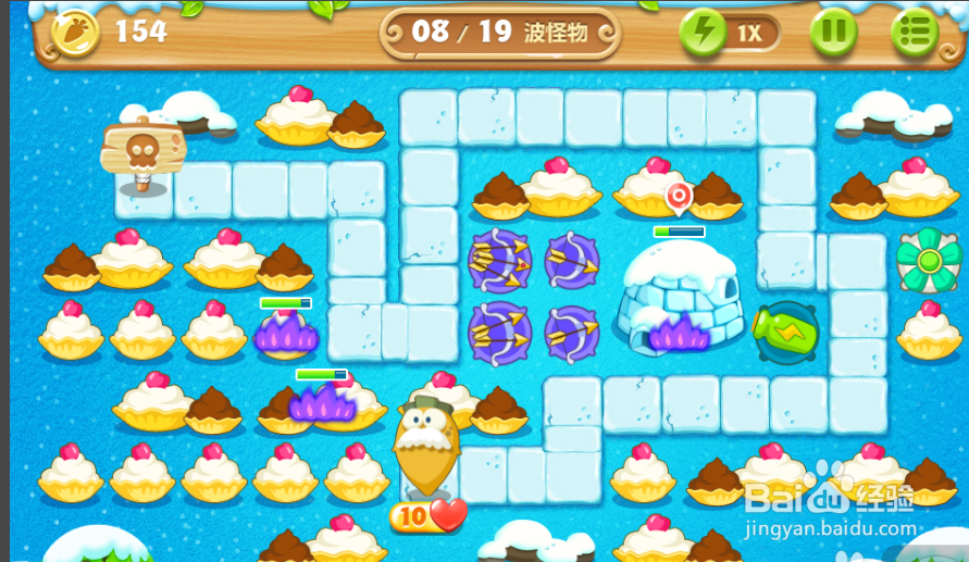 保卫萝卜2 极地 第91关 金水晶萝卜攻略