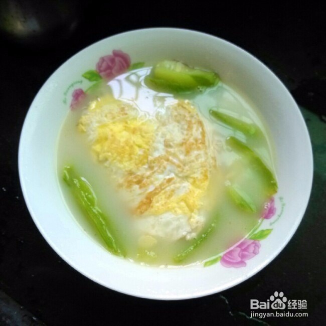 河南特色-丝瓜煎蛋汤