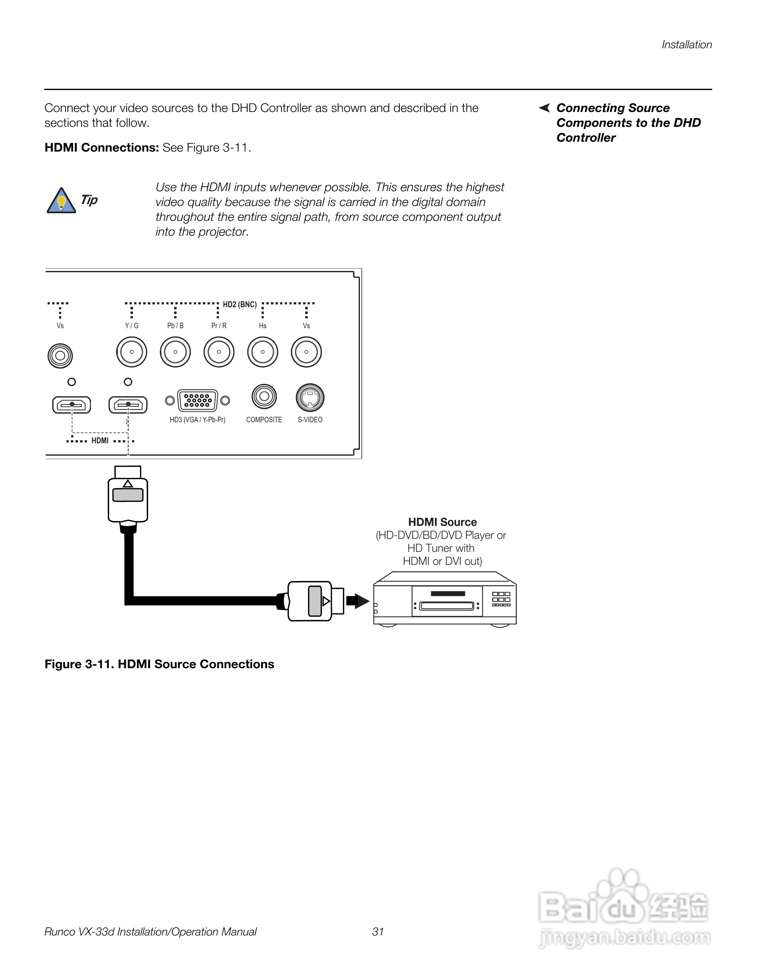 Runco VX-33d投影机使用说明书:[5]