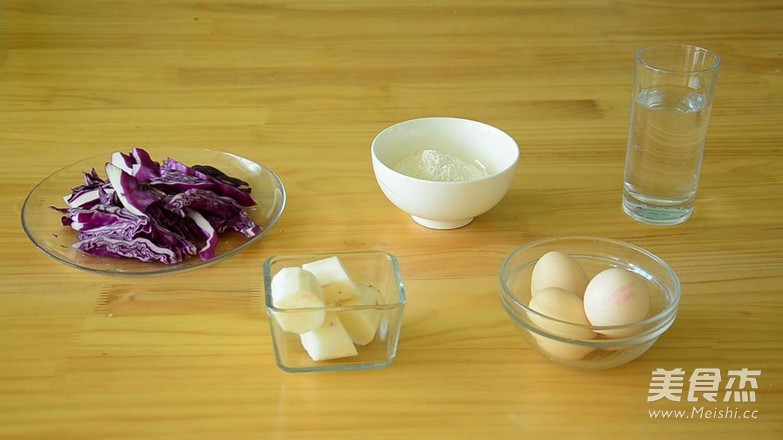 紫甘蓝卷饼的做法