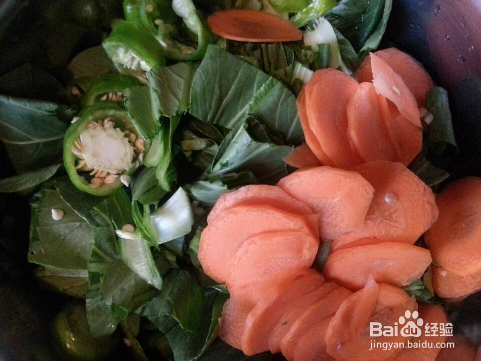 私房家常菜：[5]青菜杂蔬炒火腿片