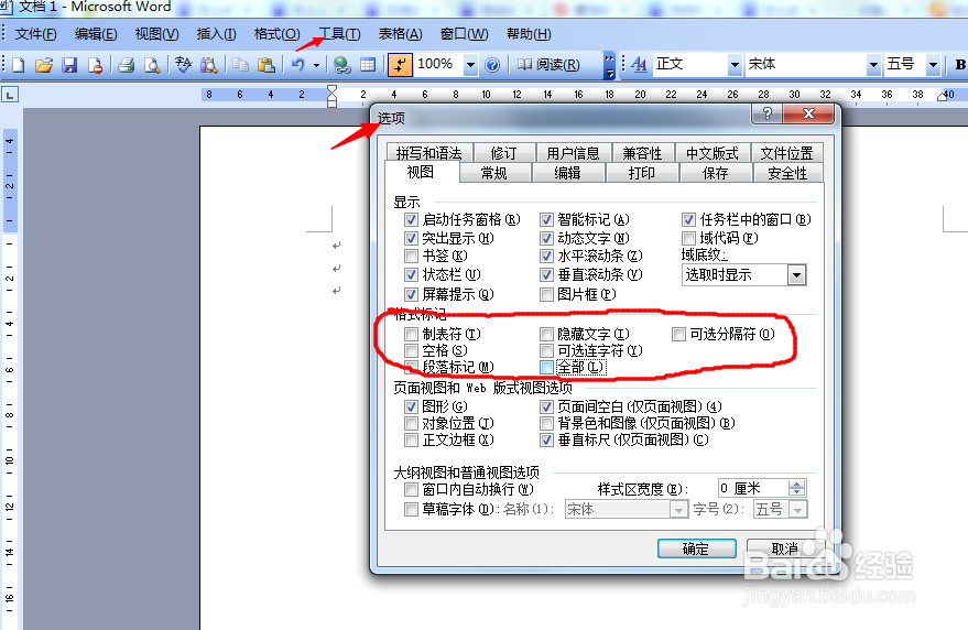 如何隐藏word中的回车符号