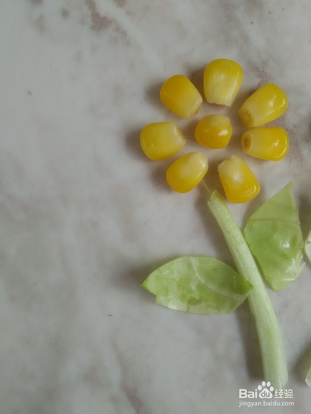玉米洋白菜怎么做花朵