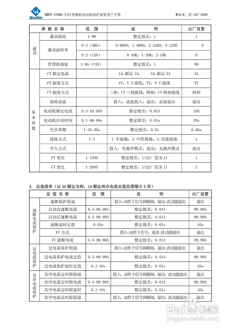 MMPR-330Hb-2型微机电动机保护装置用户手册:[2]