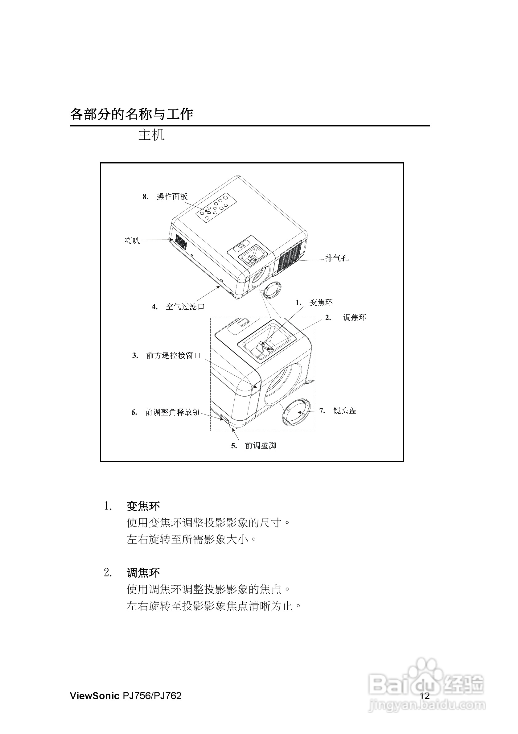 优派PJ756投影机使用说明书:[2]