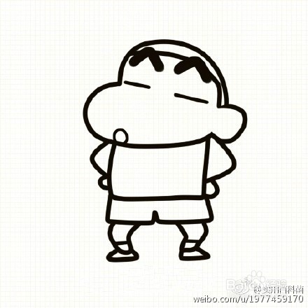 【简笔画蜡笔小新】