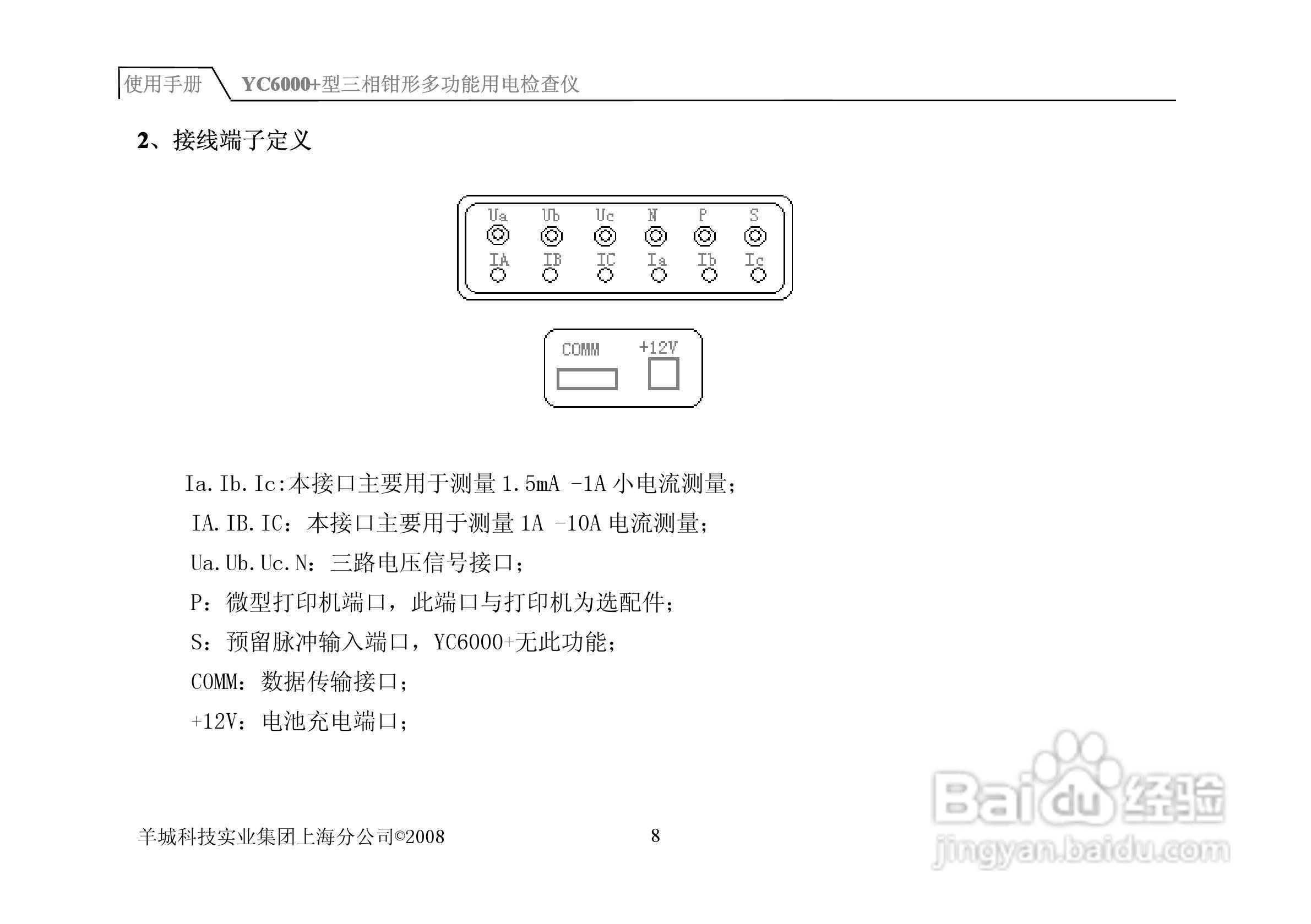 YC6000三相钳形多功能用电检查仪说明书:[2]